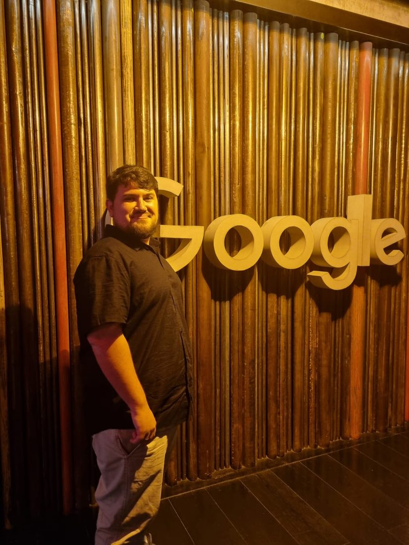 Lucas na sede do Google