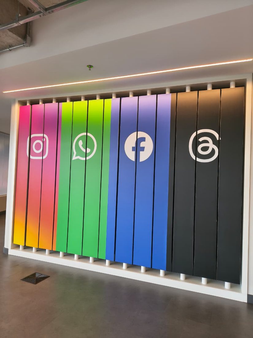 Painel de marcas da Meta — Instagram, WhatsApp, Facebook, Threads